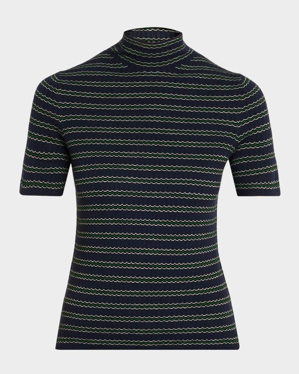 Leenda Stripe Turtleneck T
